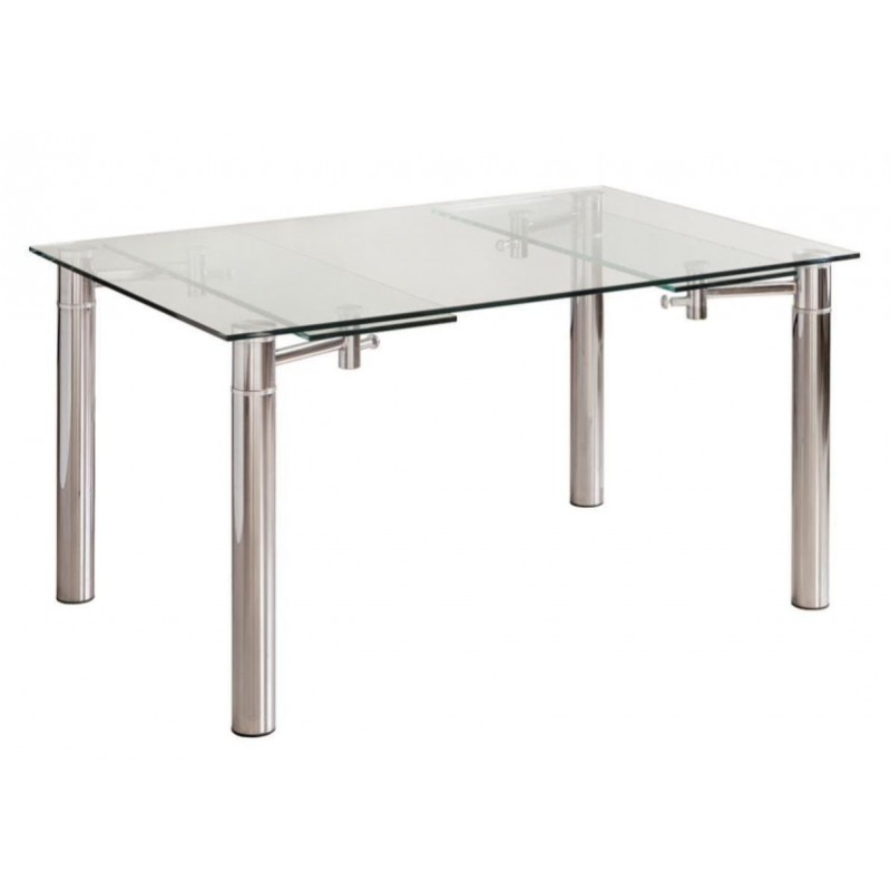 Mesas de cristal extensibles de comedor, Mobel 6000