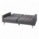 Sofá cama de 3 plazas RUNA color gris de 192 cm