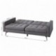 Sofá cama de 3 plazas RUNA color gris de 192 cm