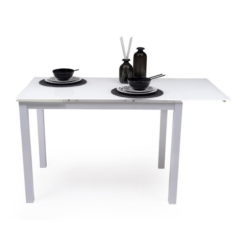 Mesa de cocina extensible Blanca 110x70. Envío gratis