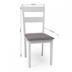 Conjunto de comedor DALLAS WHITE mesa de comedor redonda extensible y 2 sillas de comedor