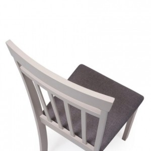 Conjunto de comedor KANSAS GRAY mesa 112x72 cm. y 4 sillas de comedor color gris