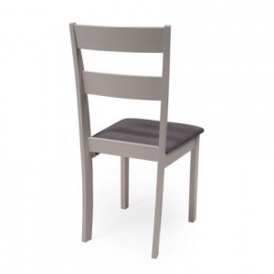 Conjunto de comedor KANSAS & DALLAS GRAY mesa y 4 sillas de comedor color gris