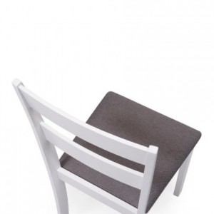 Conjunto de comedor KANSAS & DALLAS WHITE mesa y 4 sillas de comedor color blanco