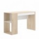 Mesa escritorio juvenil TEO tablero de partículas melaminizado color blanco/natural o grafito/blanco 115x50x74 cm