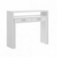 Consola escritorio SEVEN tablero de partículas melaminizado color blanco brillo 99x39x88cm