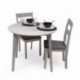 Mesa de comedor redonda extensible DALLAS Color GRIS