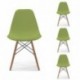 Conjunto de comedor TOWER 100. Mesa redonda de 100 cm y 4 sillas TOWER Eames