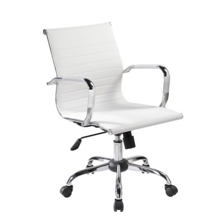 Silla de oficina, escritorio o despacho MADISON color blanco