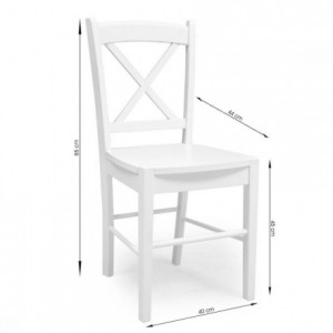Silla de comedor GOLF de madera. Asiento madera y respaldo ASPA con pala curva.Medidas: Ancho 40 cm Fondo 44 cm Alto 85 cm Altur