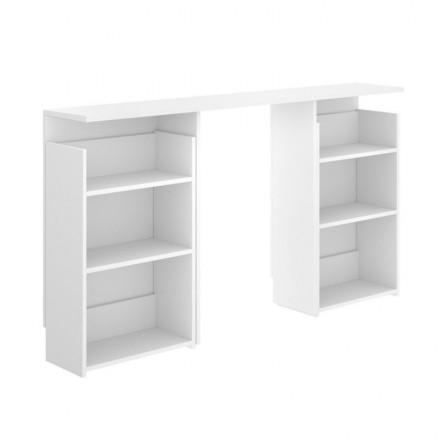Cabezal con mesillas extraibles ELY tablero de partículas melaminizado color natural 25x156x85 cm