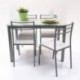 Conjunto de cocina PARIS mesa extensible con 4 sillas