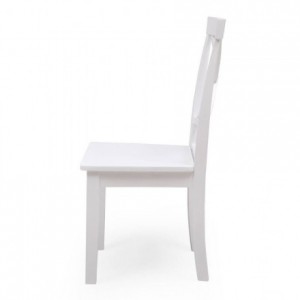 Pack de 2 sillas de comedor o cocina LUCKY madera lacada en color blanco mate