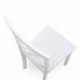 Pack de 2 sillas de comedor o cocina LUCKY madera lacada en color blanco mate