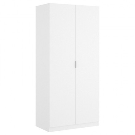 Armario de dos puertas batientes ESSEN color blanco o natural 184x81x52 cm