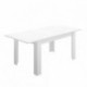 Mesa extensible de diseño moderno DIANA tablero de partículas melaminizado color blanco brillo, natural, fines/milano o gris 140