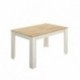 Mesa extensible DINE tablero de partículas melaminizado color blanco brillo, natural, fines/milano o gris 140/190x90x77 cm