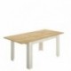 Mesa extensible DINE tablero de partículas melaminizado color blanco brillo, natural, fines/milano o gris 140/190x90x77 cm