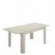 Mesa extensible DINE tablero de partículas melaminizado color blanco brillo, natural, fines/milano o gris 140/190x90x77 cm