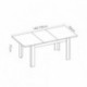 Mesa extensible DINE tablero de partículas melaminizado color blanco brillo, natural, fines/milano o gris 140/190x90x77 cm