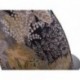 Silla de comedor MADEIRA tela velvet color gris oscuro o claro y tela con detalles florales y patas en acabado madera