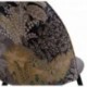 Silla de comedor MADEIRA tela velvet color gris oscuro y tela con detalles florales y patas en color negro