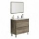 Mueble de baño DAKOTA de 2 puertas + espejo KONCEPT color nordik de 50x40x 80 cm (LAVABO NO INCLUIDO)