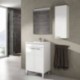 Columna de baño KONCEPT para colgar a la pared con 1 puerta color blanco brillo de 30x25x85 cm