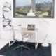 Sillón de despacho MANAGER, tapizado en polipiel, base color cromo, respaldo alto, 64x62x105/115 cm