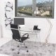 Sillón de despacho MANAGER, tapizado en polipiel, base color cromo, respaldo alto, 64x62x105/115 cm