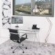 Sillón de despacho MANAGER, tapizado en polipiel, base color cromo, respaldo bajo, 64x62x88/98 cm