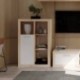 Mueble de salón modular FORMENTERA color roble y blanco de 270 cm