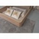 Canapé arcón de gran capacidad con tapa abatible tapizada SIL de 135x190 cm