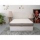 Canapé arcón de gran capacidad con tapa abatible tapizada SIL de 150x190 cm