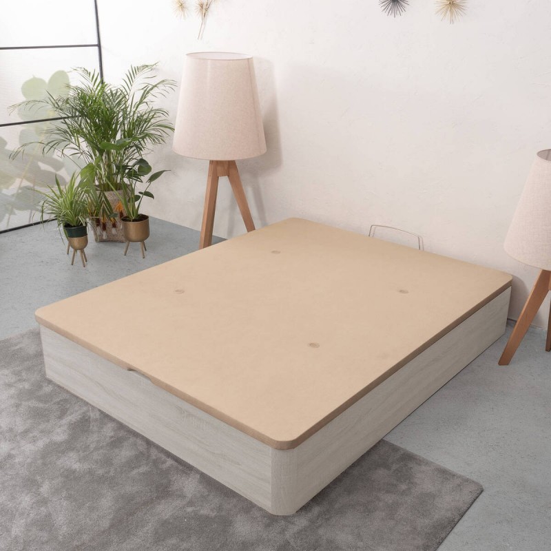 Canapé arcón de gran capacidad con tapa abatible tapizada SIL de 150x190 cm  - Centro Mueble Online