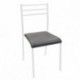 Pack de 4 sillas de cocina PARIS asiento de pvc y estructura de metal