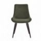 Pack 4 Sillas comedor tapizada DUBAI con patas metálicas color negro