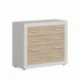 Cómoda de 4 cajones COIMBRA color cambrian/blanco, cambrian/antracita y pina/trufle 98x81,5x39,6 cm