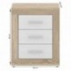 Mesilla de 3 cajones COIMBRA color cambrian/blanco, cambrian/antracita y pina/trufle 50x60x34,6 cm