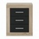 Mesilla de 3 cajones COIMBRA color cambrian/blanco, cambrian/antracita y pina/trufle 50x60x34,6 cm