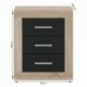 Mesilla de 3 cajones COIMBRA color cambrian/blanco, cambrian/antracita y pina/trufle 50x60x34,6 cm
