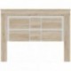 Conjunto de cabecero y 2 mesillas de noche Coimbra. Elegante combinación de tonos en simil madera