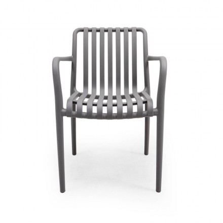 Silla de jardín con brazos EMI en polipropileno