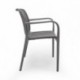 Silla de jardín con brazos EMI en polipropileno