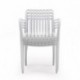 Silla de jardín con brazos EMI en polipropileno