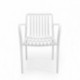 Conjunto de Jardín de  Mesa Rectangular AMBAR  y 4 Sillas con Brazos EMI en polipropileno