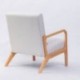 Butaca Nórdica ITALY con Estructura de Madera Maciza Color Roble