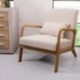 Butaca Nórdica ITALY con Estructura de Madera Maciza Color Roble