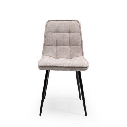 Silla Tapizada SALA con Patas Metálicas negras