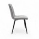 Silla Tapizada SALA con Patas Metálicas negras
